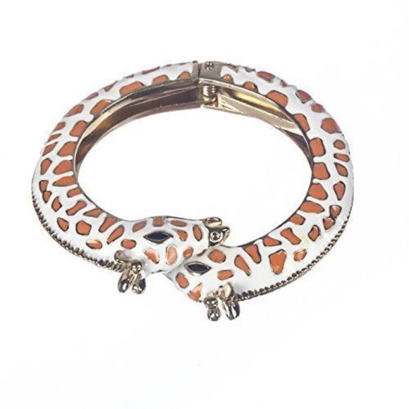 Jewelry - Giraffe Enamel Clamper Bracelet